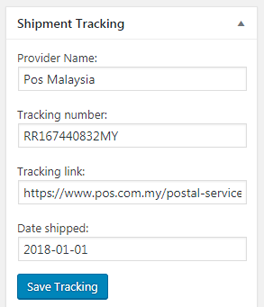 Shipment Tracking